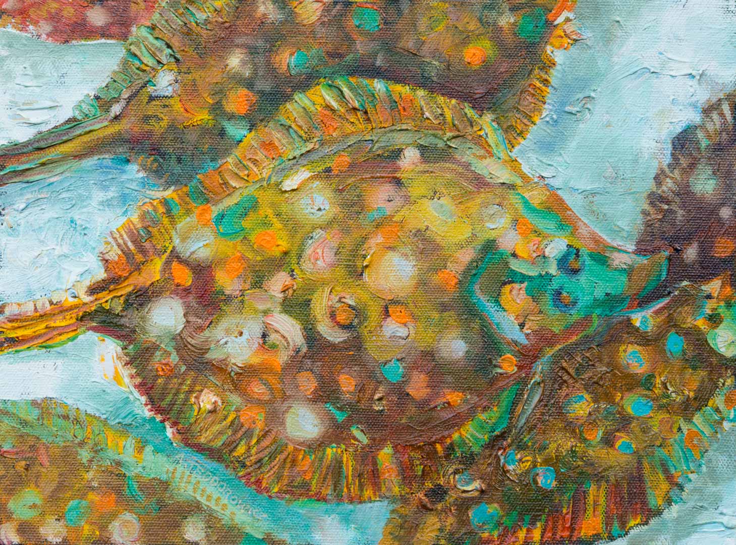 Sun Fish Art Painting