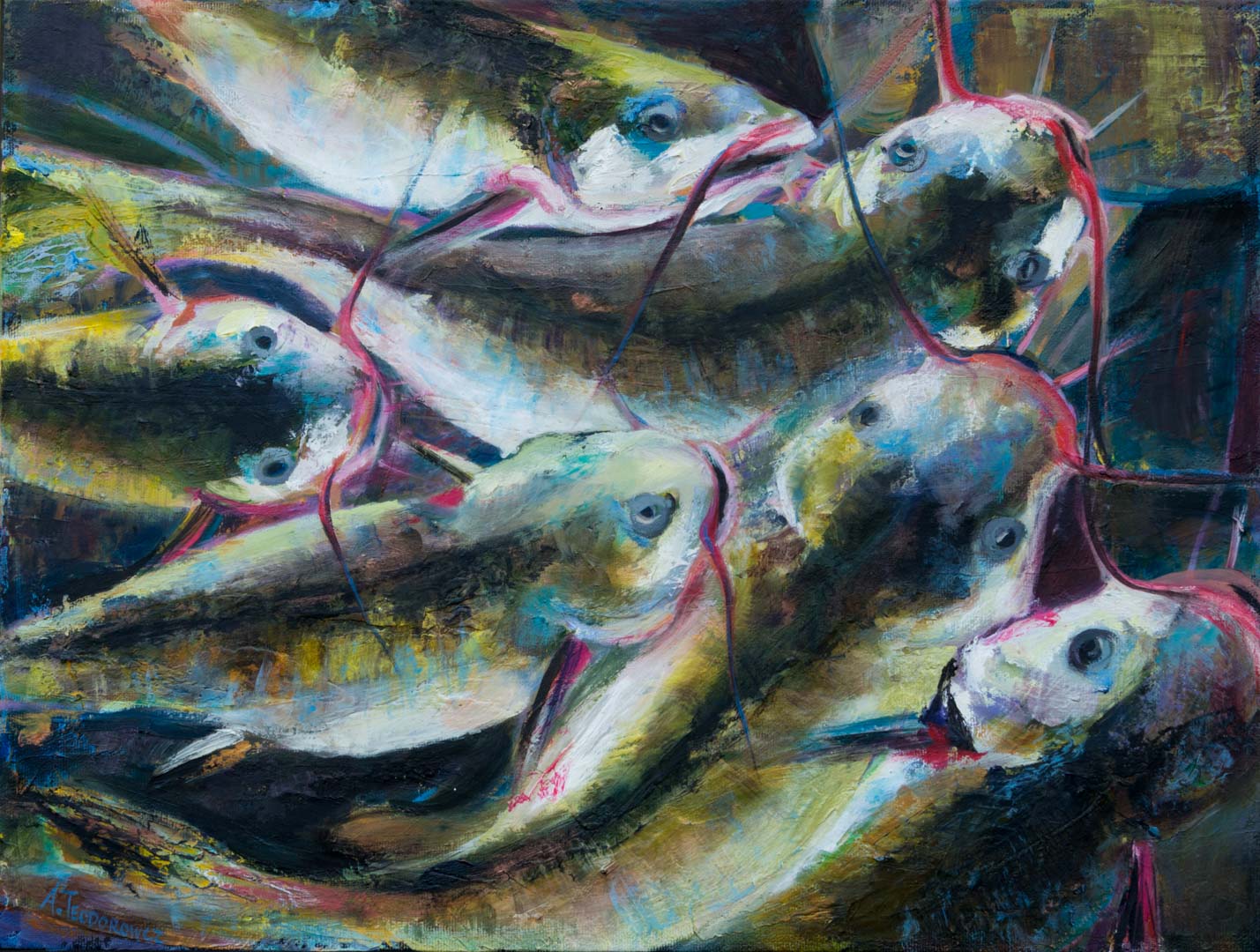 Catfish Oil Painting Art Class