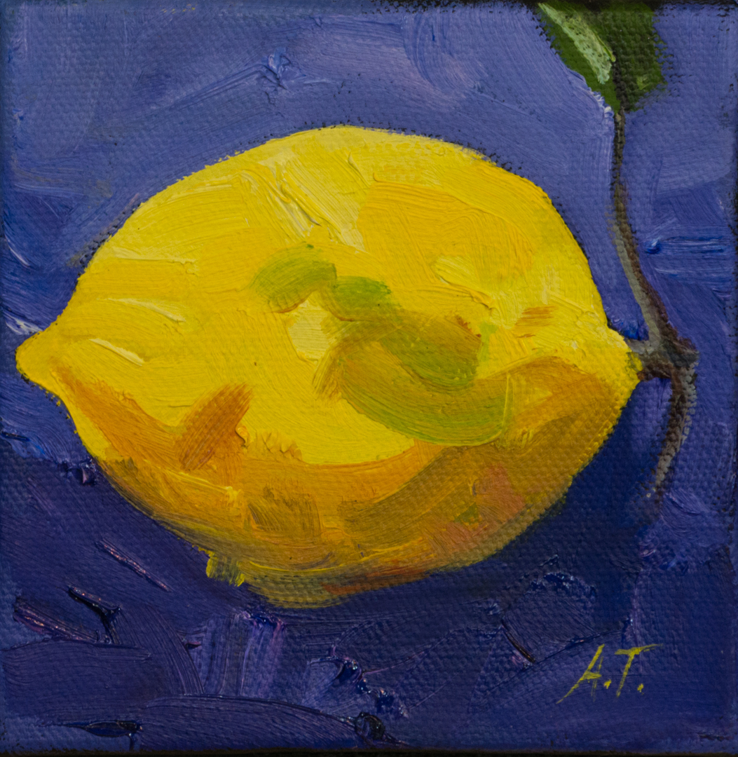 Lemon Oil Painting Art Class