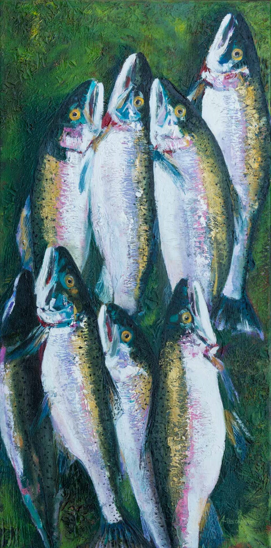 Rainbow Trout Oil Painting Art Class